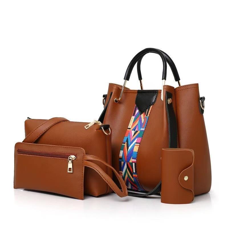 Stylish Brown Handbag Set