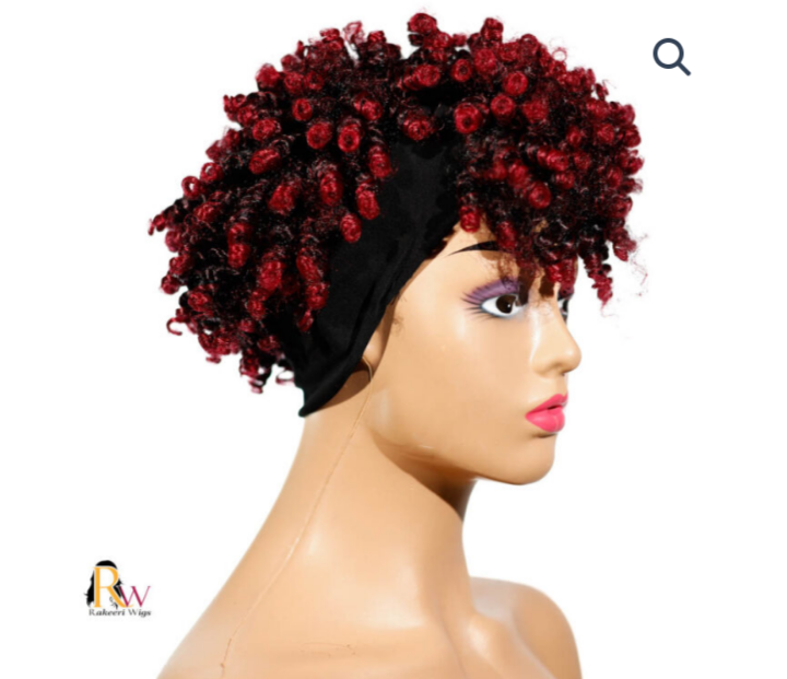 Red Curly Synthetic Wig