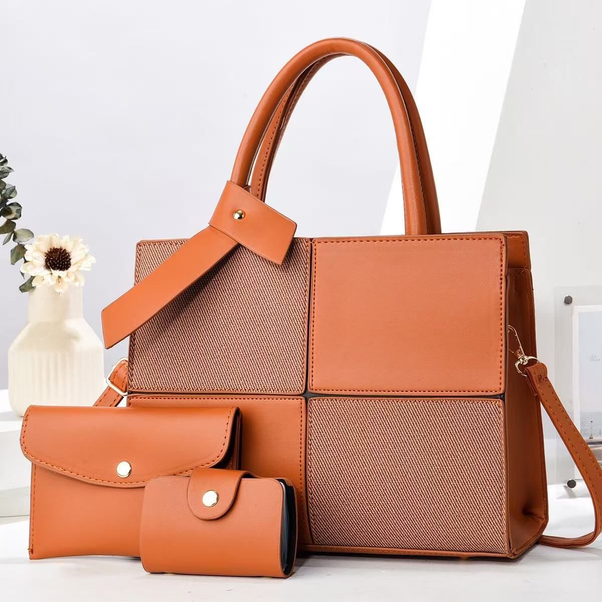 Stylish Leather Handbag Set