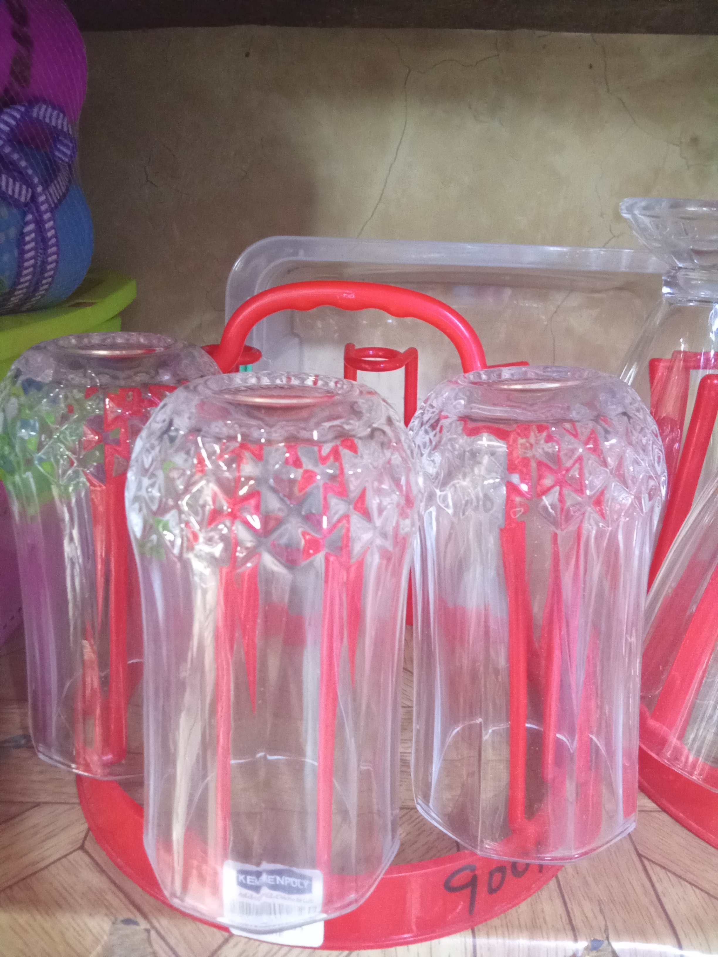 Crystal Design Drinking Glass Set