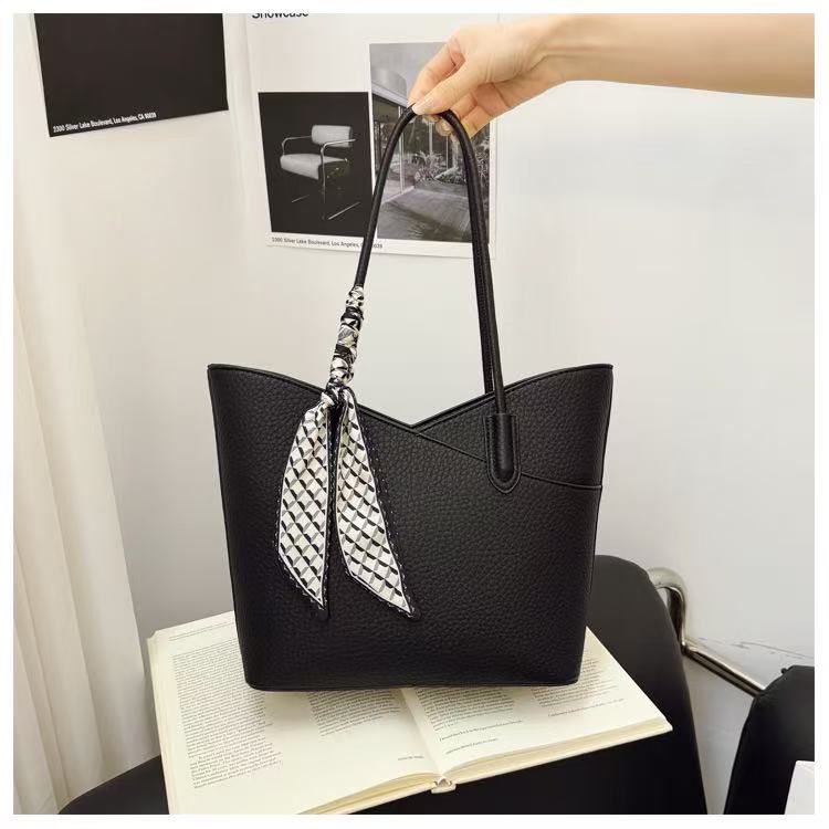 Stylish Black Tote Bag