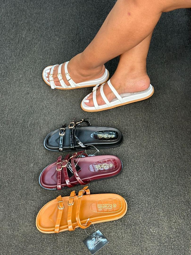 Stylish Multi-Strap Flat Sandals