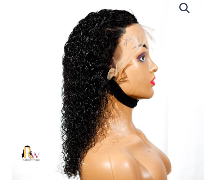 human hair water curl wig