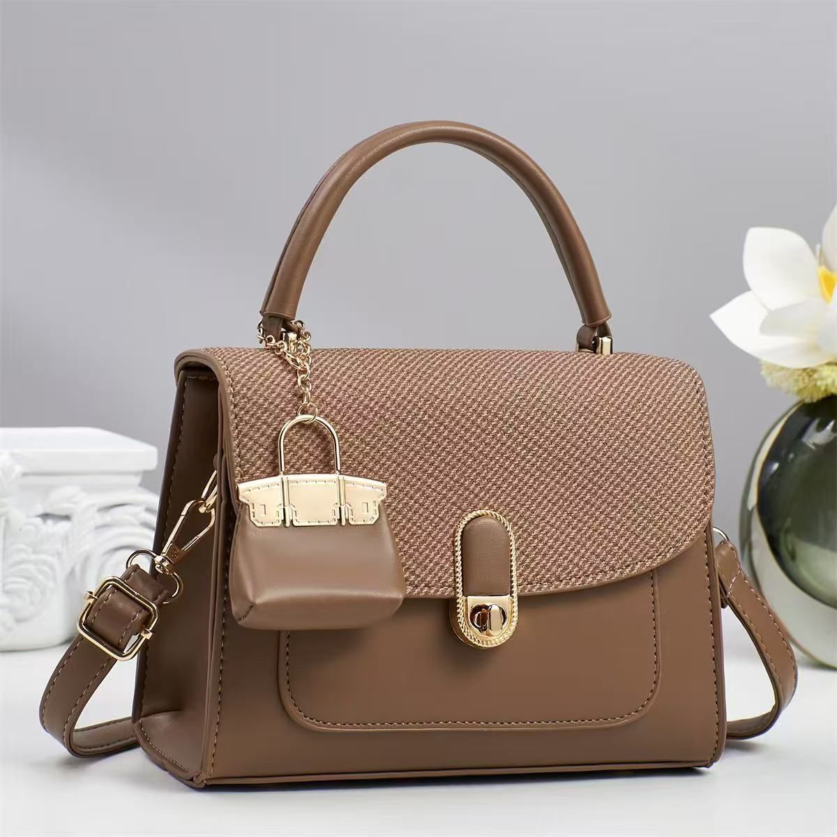 Elegant Brown Handbag