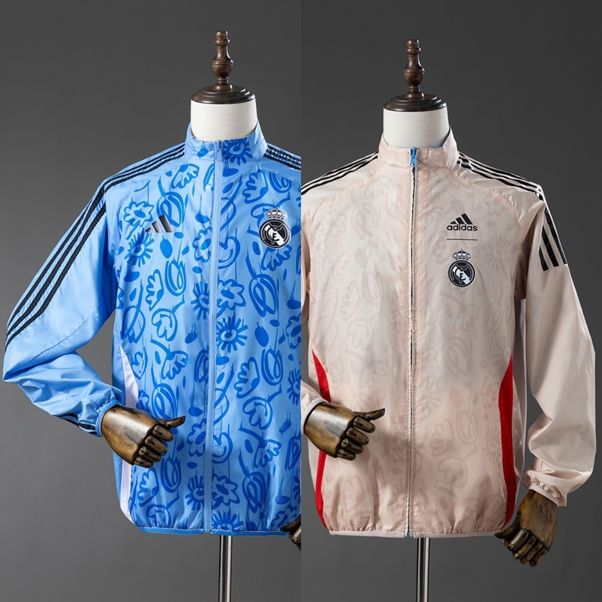 Chaqueta Real Madrid 2025/26 beige-azul