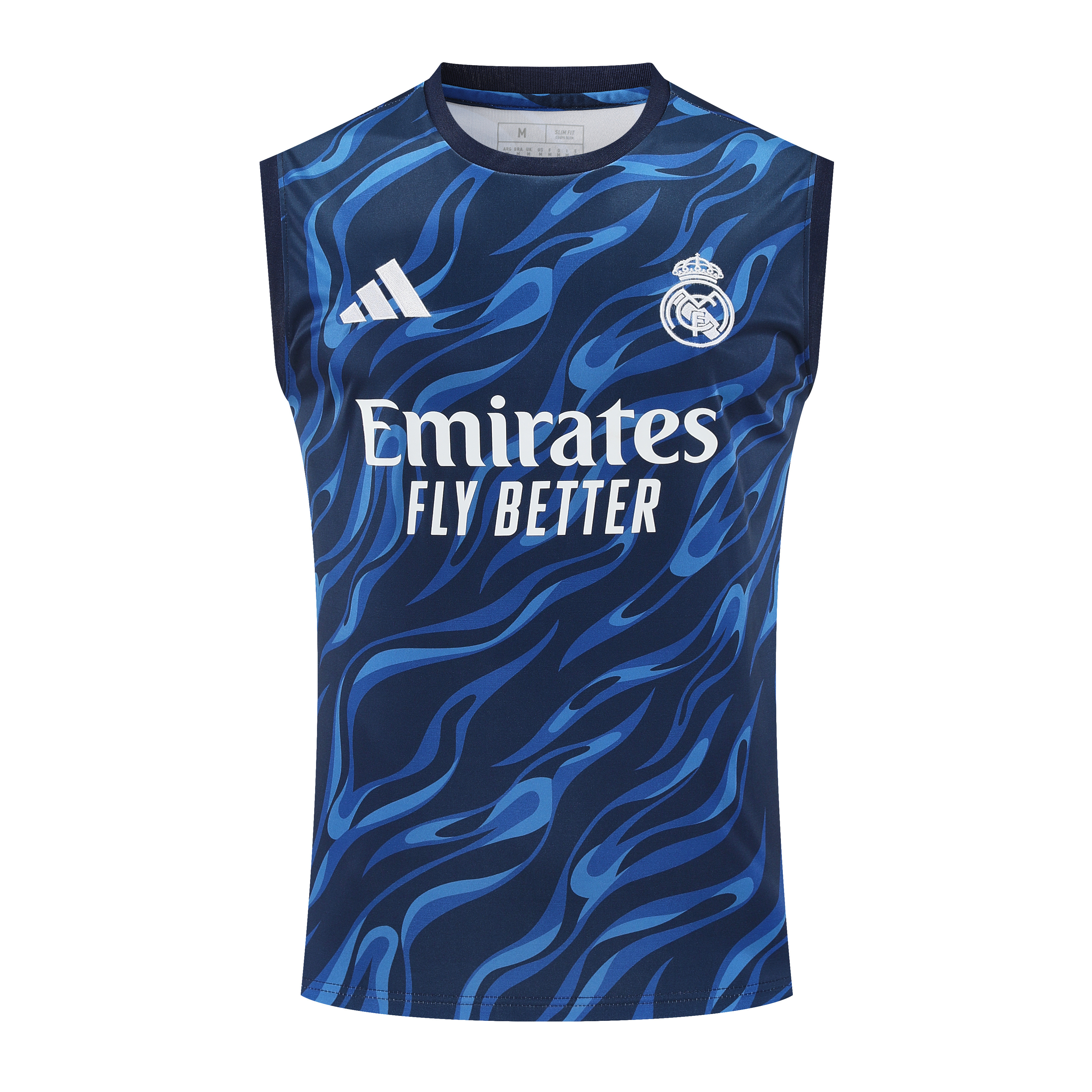 Conjunto entrenamiento tirantas Real Madrid 2025/26 azul