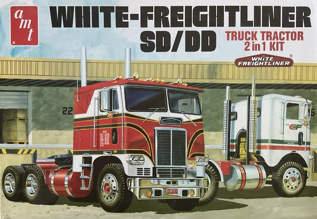 White- Freightliner SD/DD Model Kit 1/25 AMT New