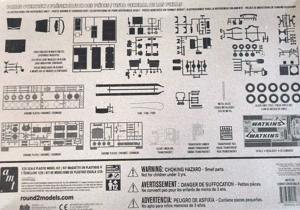 Kenworth Conventional W-925 Model Kit 1/25 AMT New