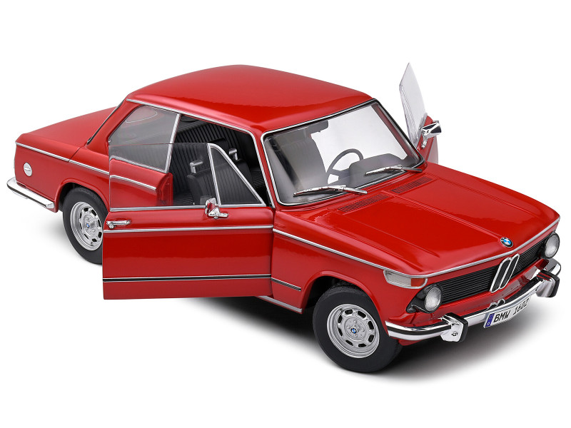 Brand new 1/18 scale diecast car model of 1971 BMW 1602 Verona Red