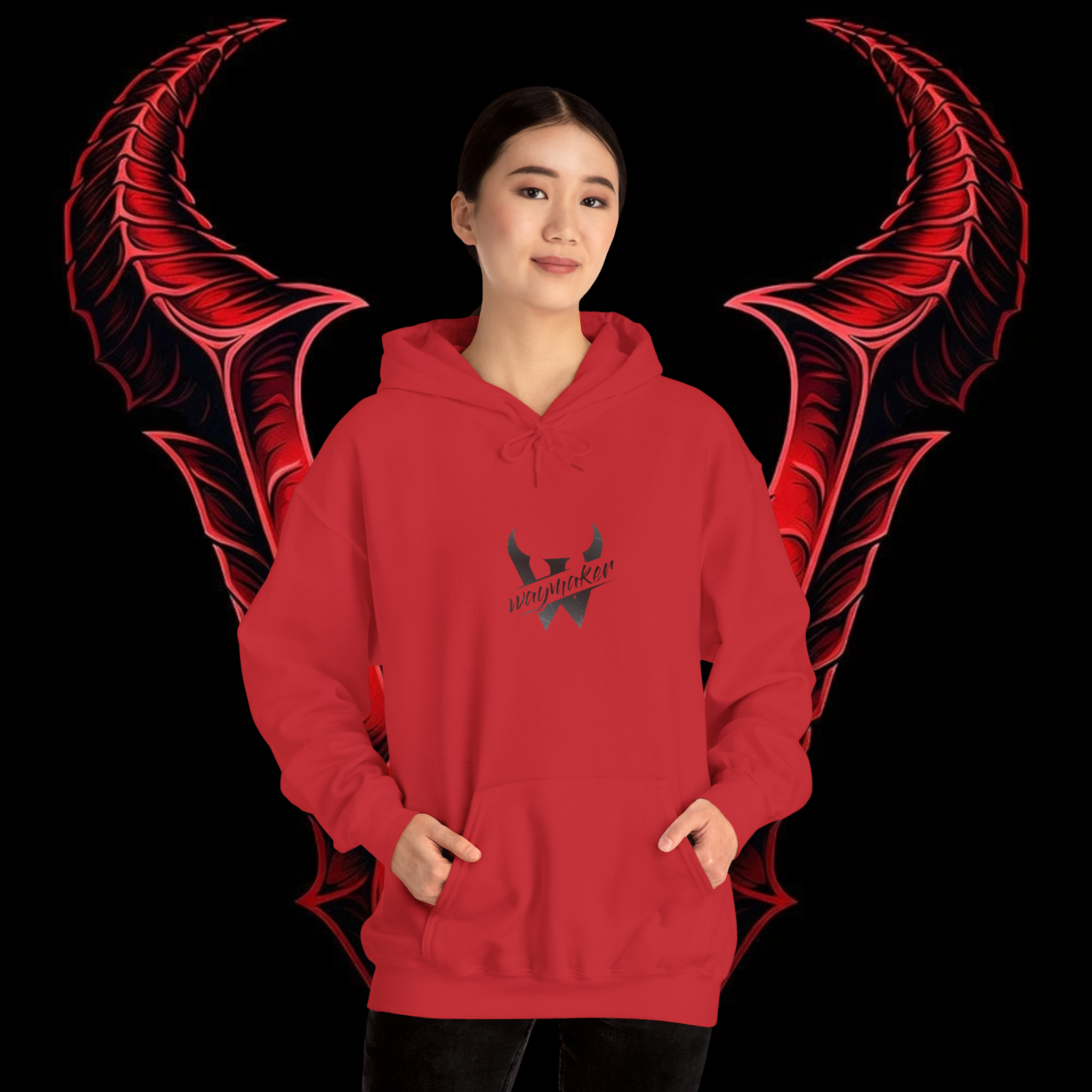 Hoodie with Horns Graphic