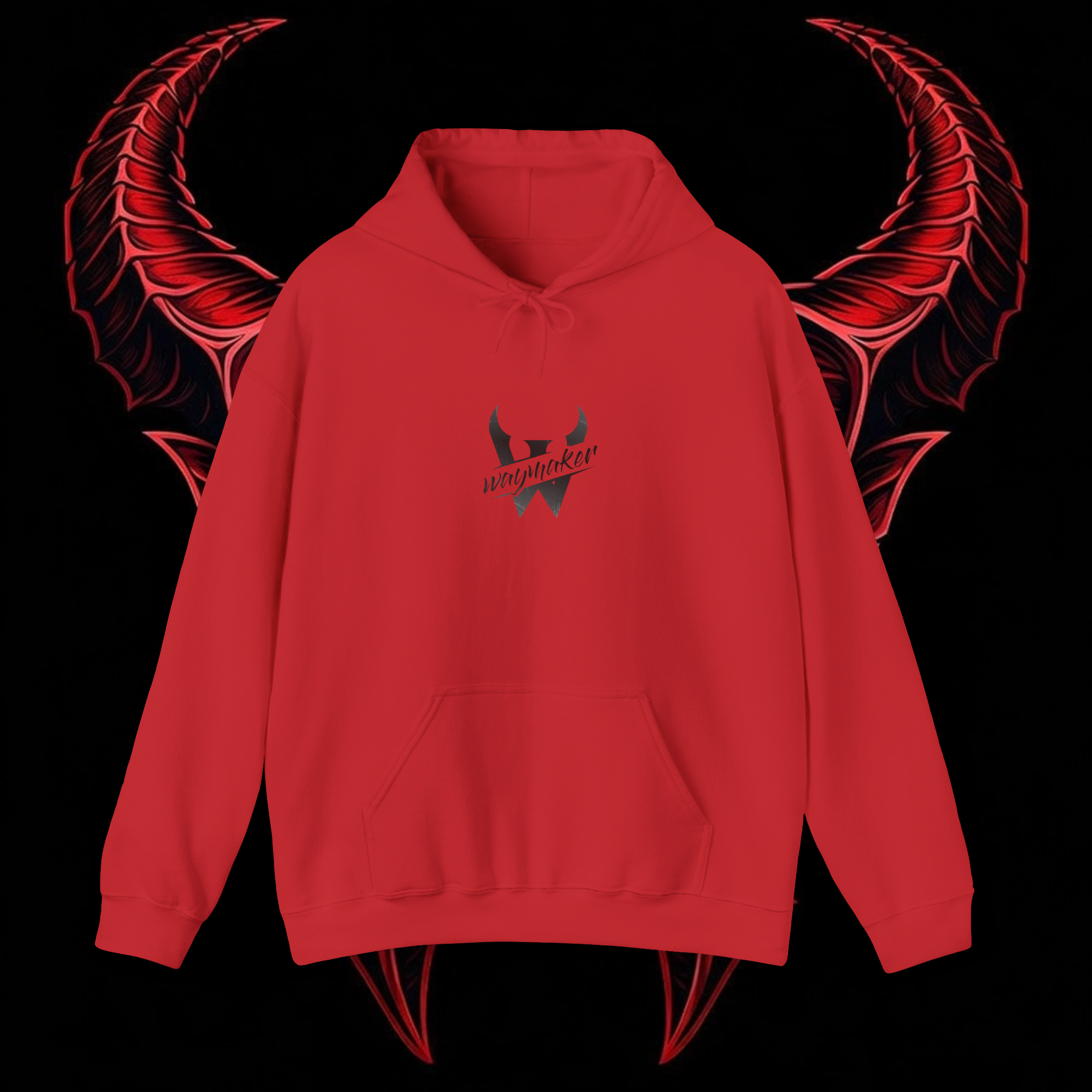 Hoodie with Horns Graphic