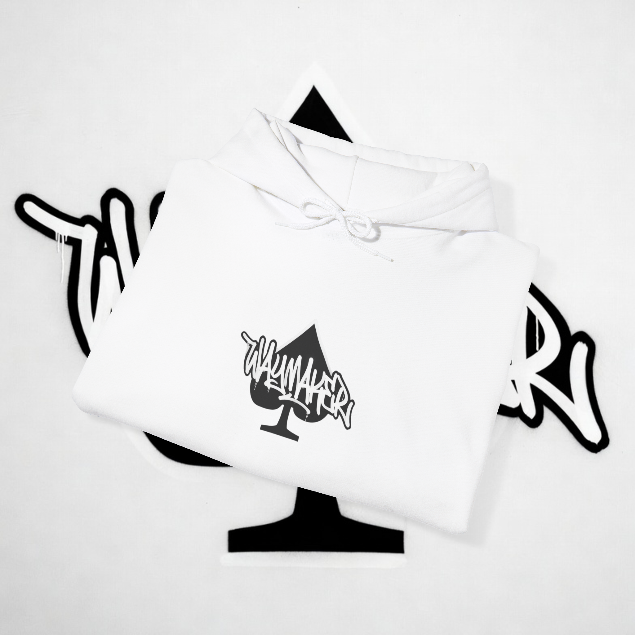 White Graphic Hoodie