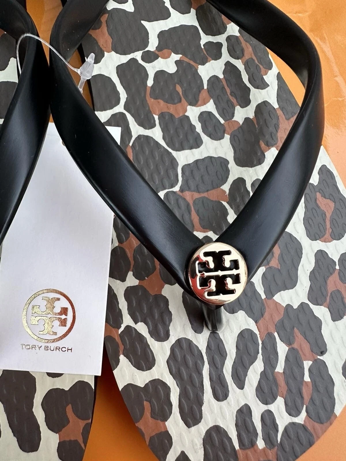 Tory Burch Flip Flop Animal Leopard