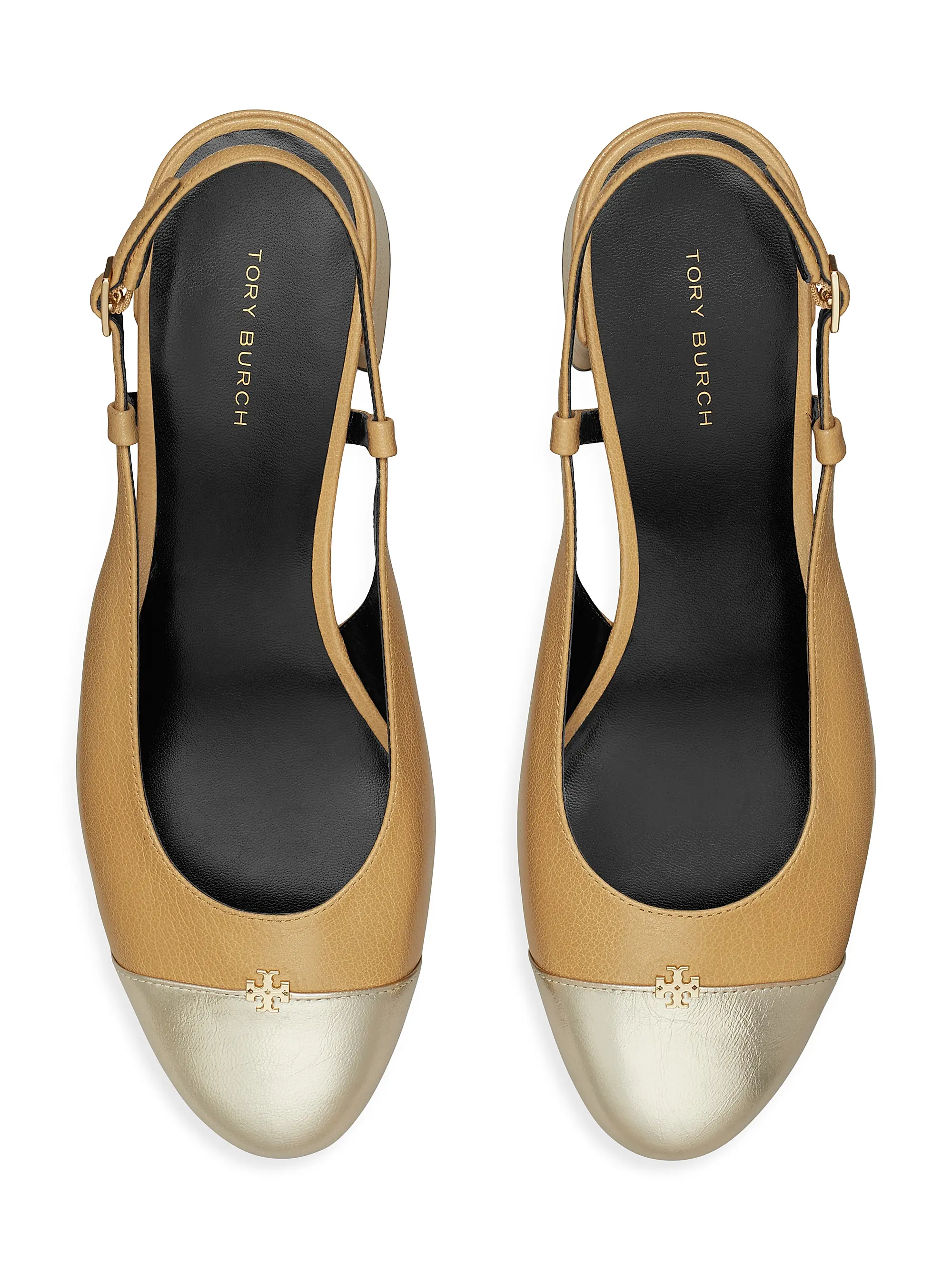 Tory Burch Cap-Toe Slingback Pumps