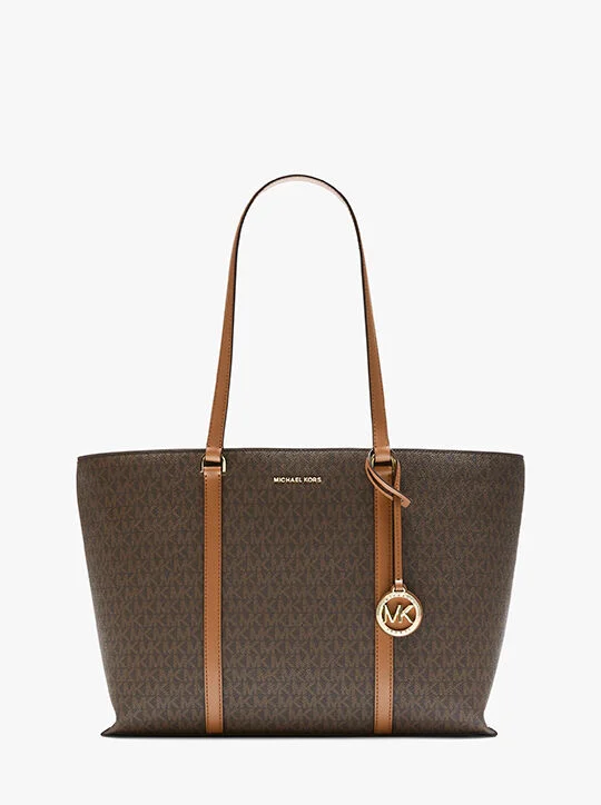 Michael Kors (Temple Large Signature Logo Tote Bag)