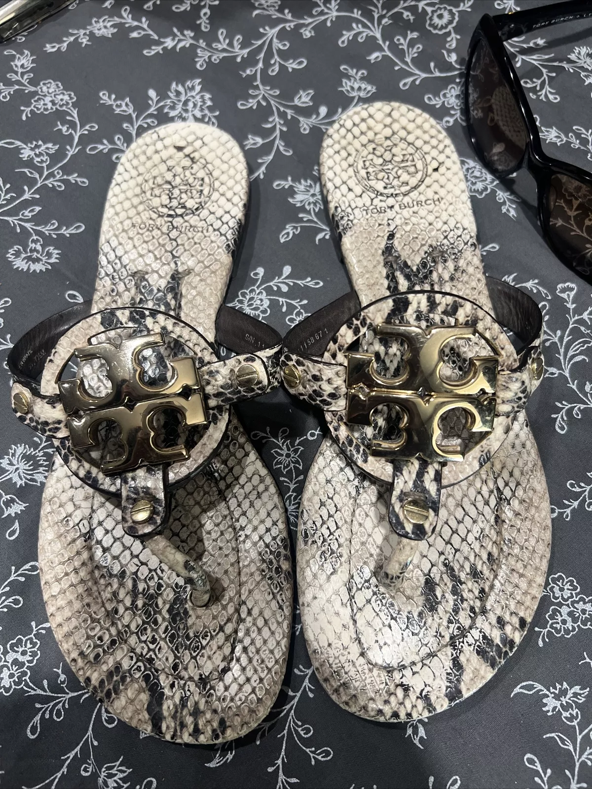 Tory Burch - Miller Beautiful Snakeskin Sandals