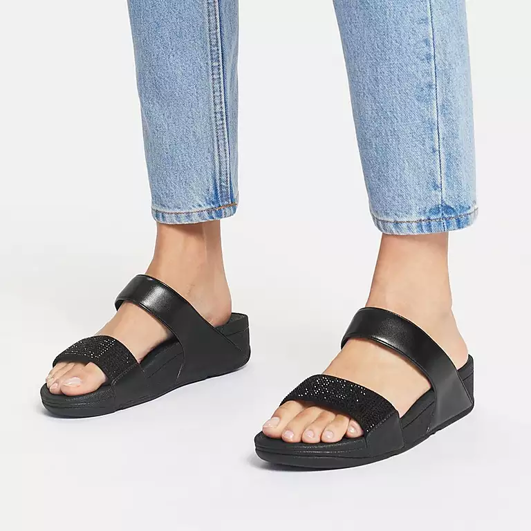 Lulu Crystal Slides | Fitflop