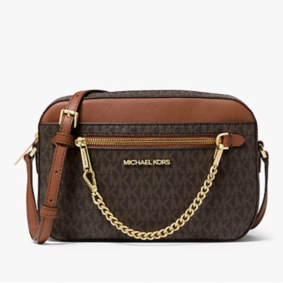 Michael Kors Jet Set LG Crossbody Brown