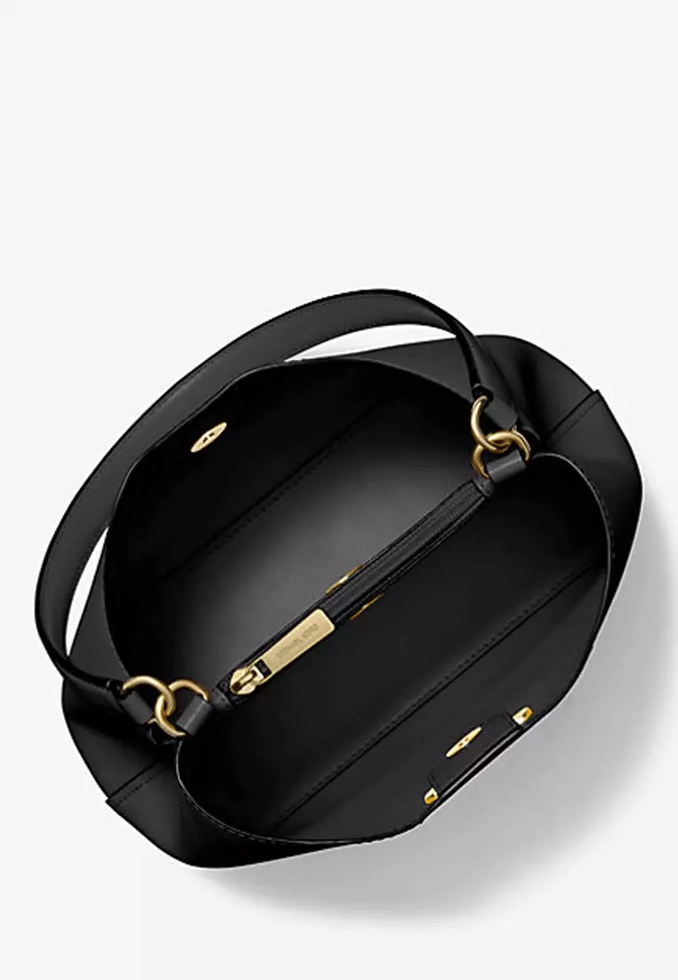 Michael Kors Pratt Medium Shoulder Bag Black
