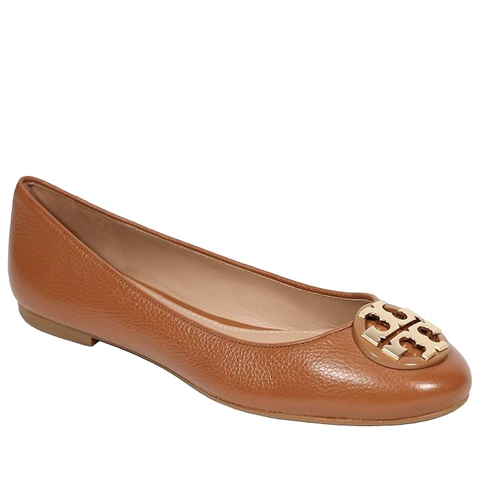Tory Burch Tumbled Leather Claire Ballet Flat