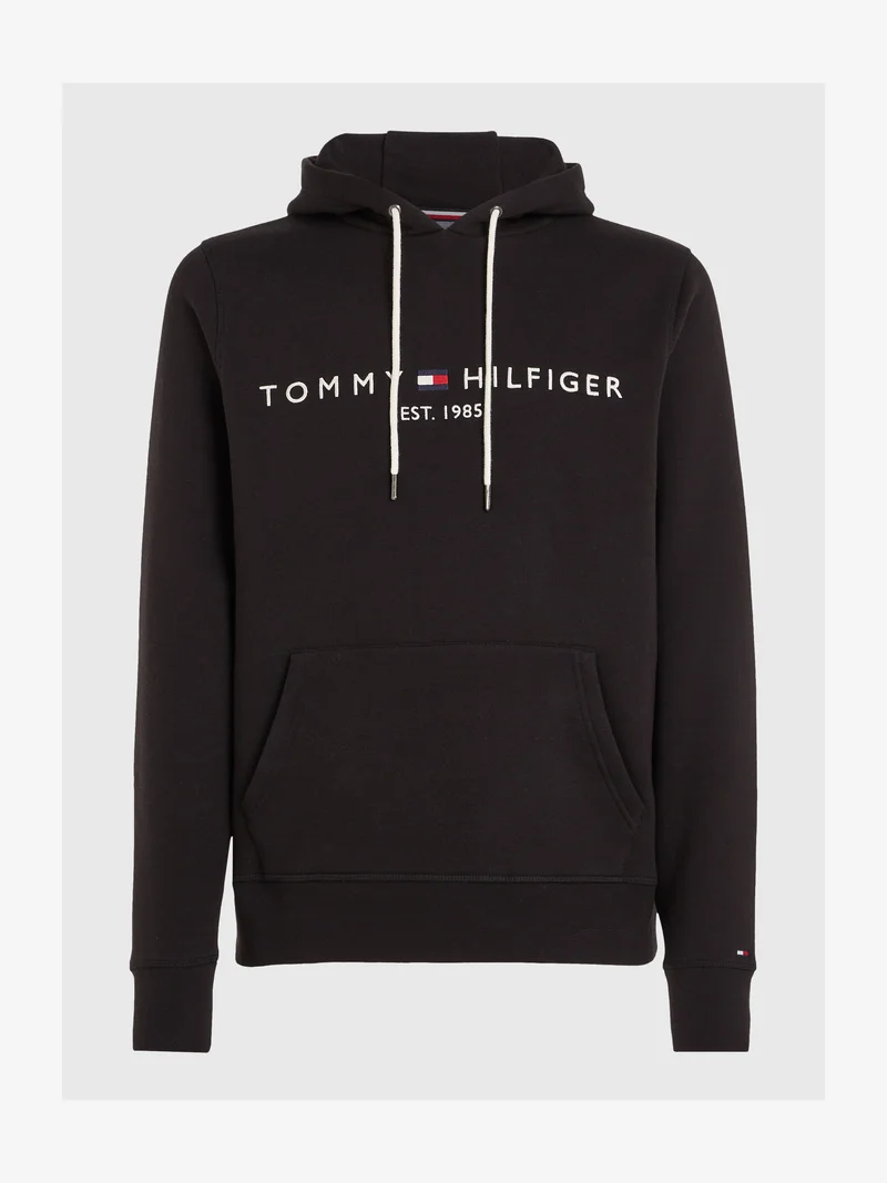 Tommy Hilfiger 1985 Logo Hoodie – Black Unisex