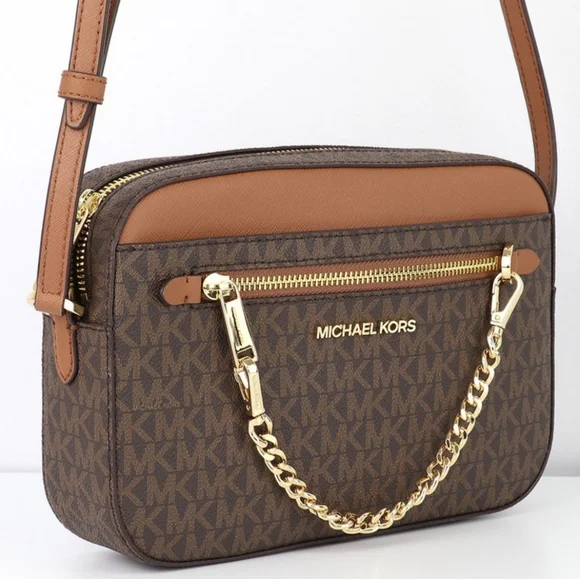 Michael Kors Jet Set LG Crossbody Brown