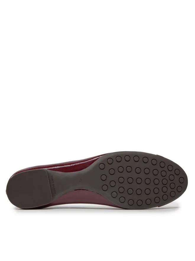 Tory Burch Claire Cap-Toe Ballet Flat Cherry