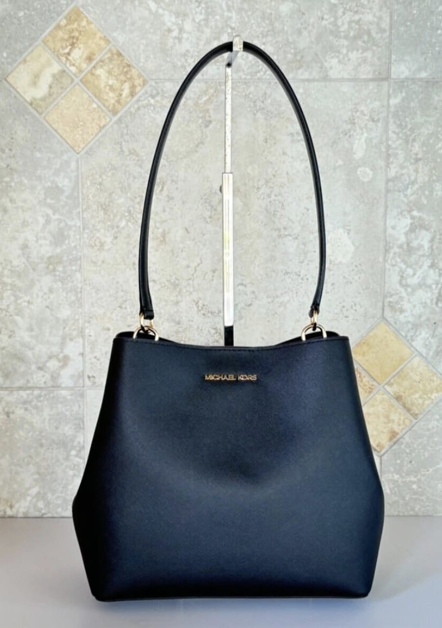 Michael Kors Pratt Medium Shoulder Bag Black
