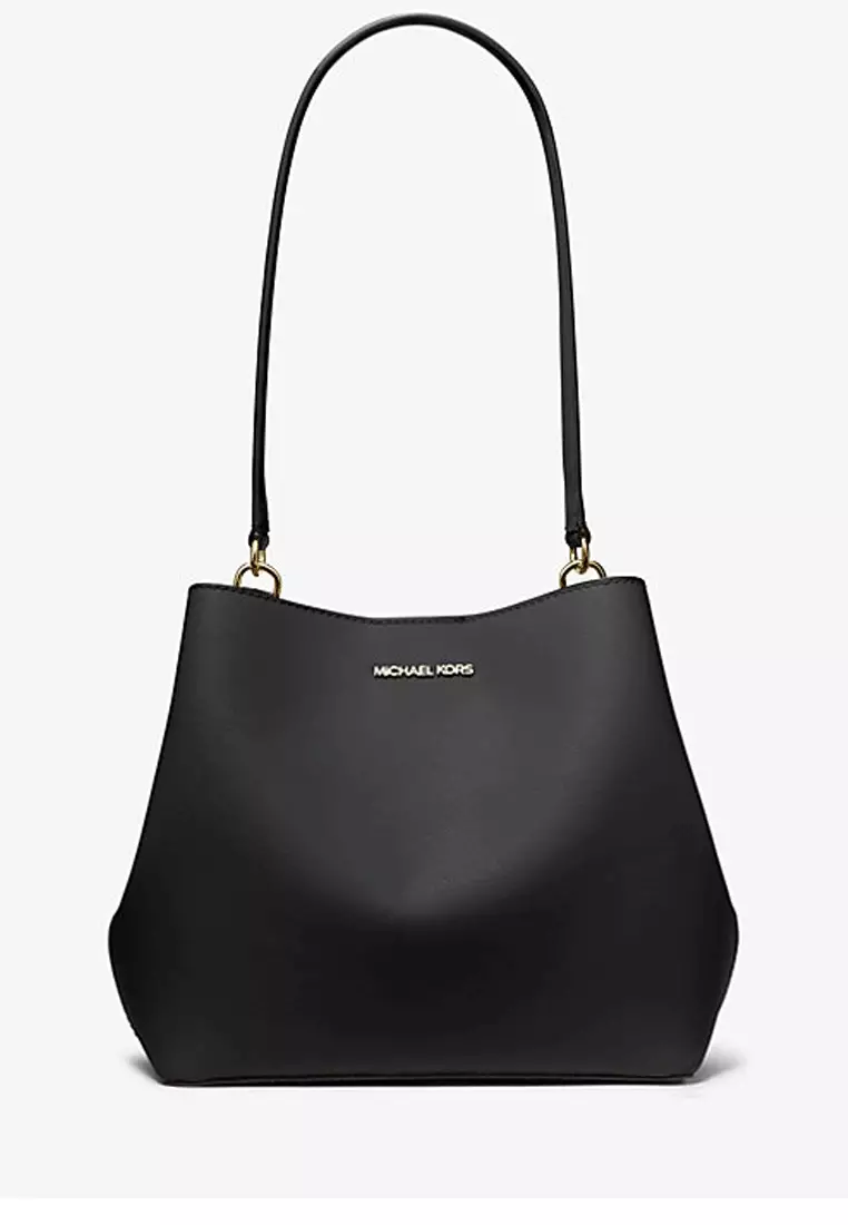Michael Kors Pratt Medium Shoulder Bag Black