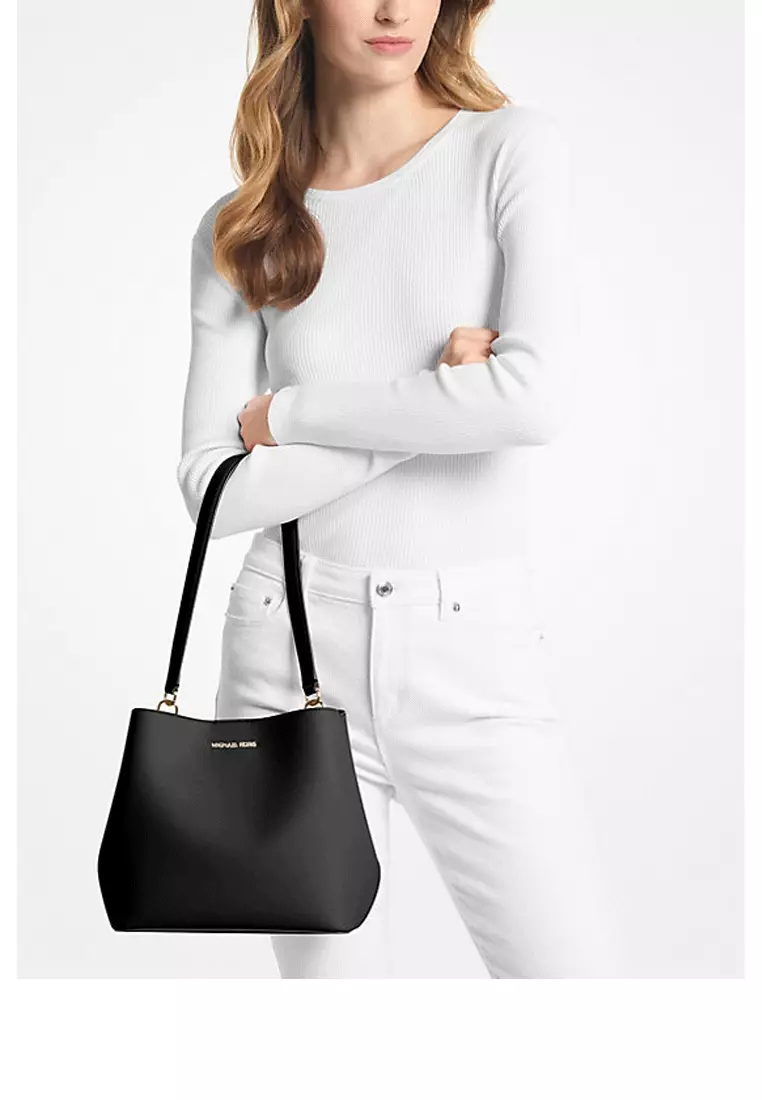 Michael Kors Pratt Medium Shoulder Bag Black