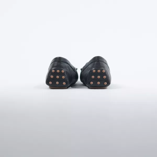 Tory Burch Everly Driver Dot Black Leather Loafer