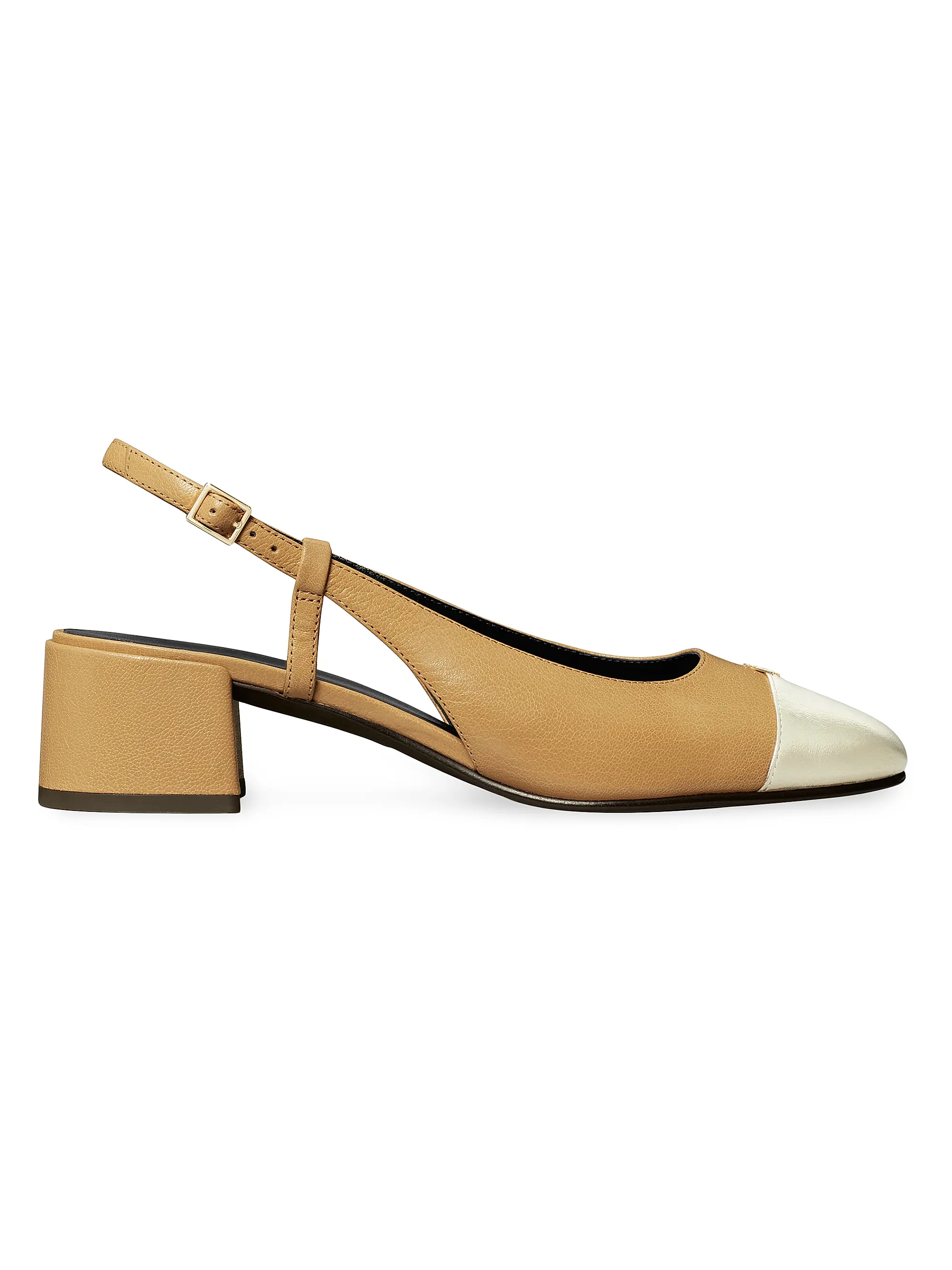 Tory Burch Cap-Toe Slingback Pumps