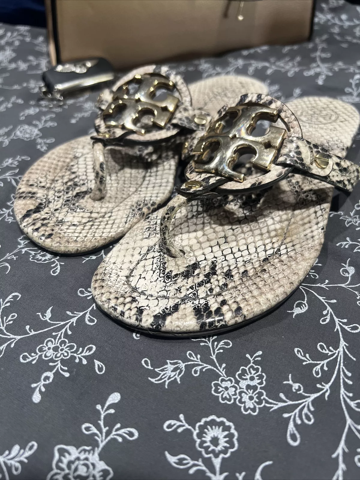 Tory Burch - Miller Beautiful Snakeskin Sandals