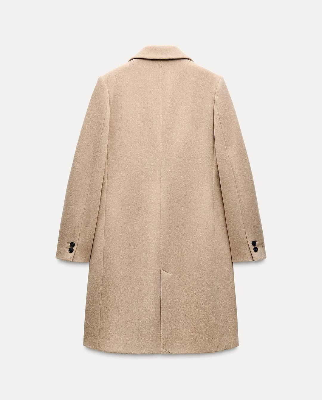 ZARA Fitted Soft Coat – Taupe