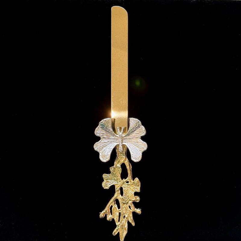 Gold Butterfly 5 Piece Serving Spoons