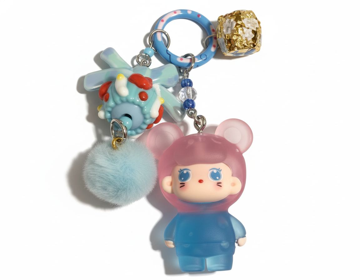 Pastel Jelly Character Keychain