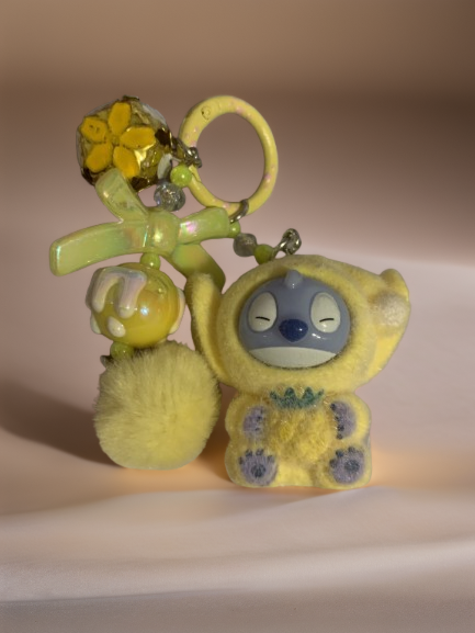 Cute Yellow Stitch Keychain