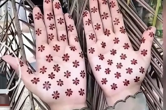 Leaf Design Henna Stencil Setمجموعة قوالب الحناء