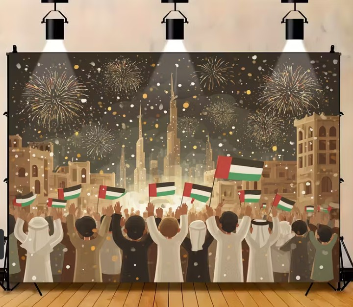 خلفية احتفال اليوم الوطني لدولة الإمارات العربية المتحدة