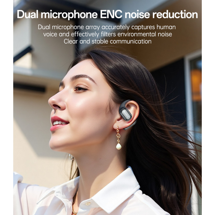 Open Acoustic Design Touch Screen ENC Noise Reduction LCD BT Wireless Headphone