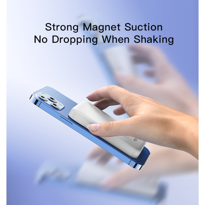 5000mAh capacity Magsafe magnetic Wireless power bank