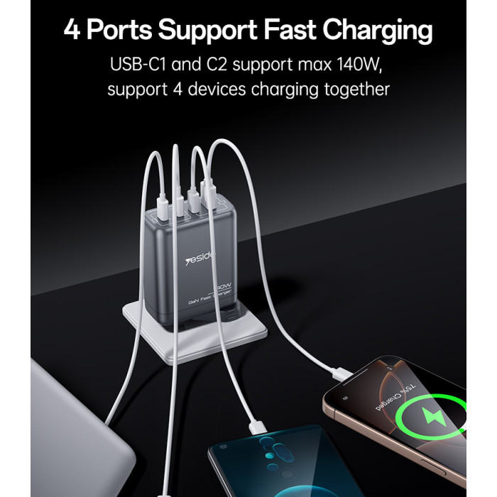 Yesido 140W Gan Fast Charger