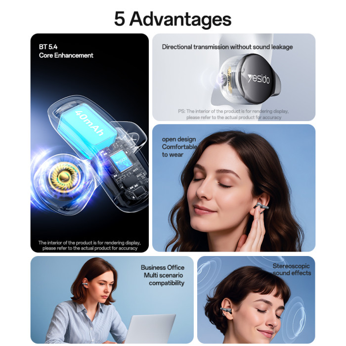 High Definition Calling Big Battery OWS BT Wireless Earphone Wireless Headphone