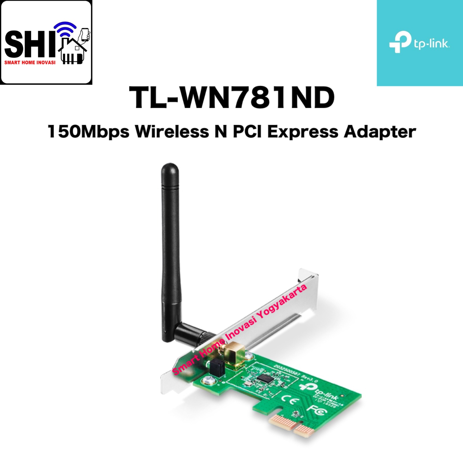 tp-link TL-WN781ND, 150Mbps Wireless N PCI Express Adapter