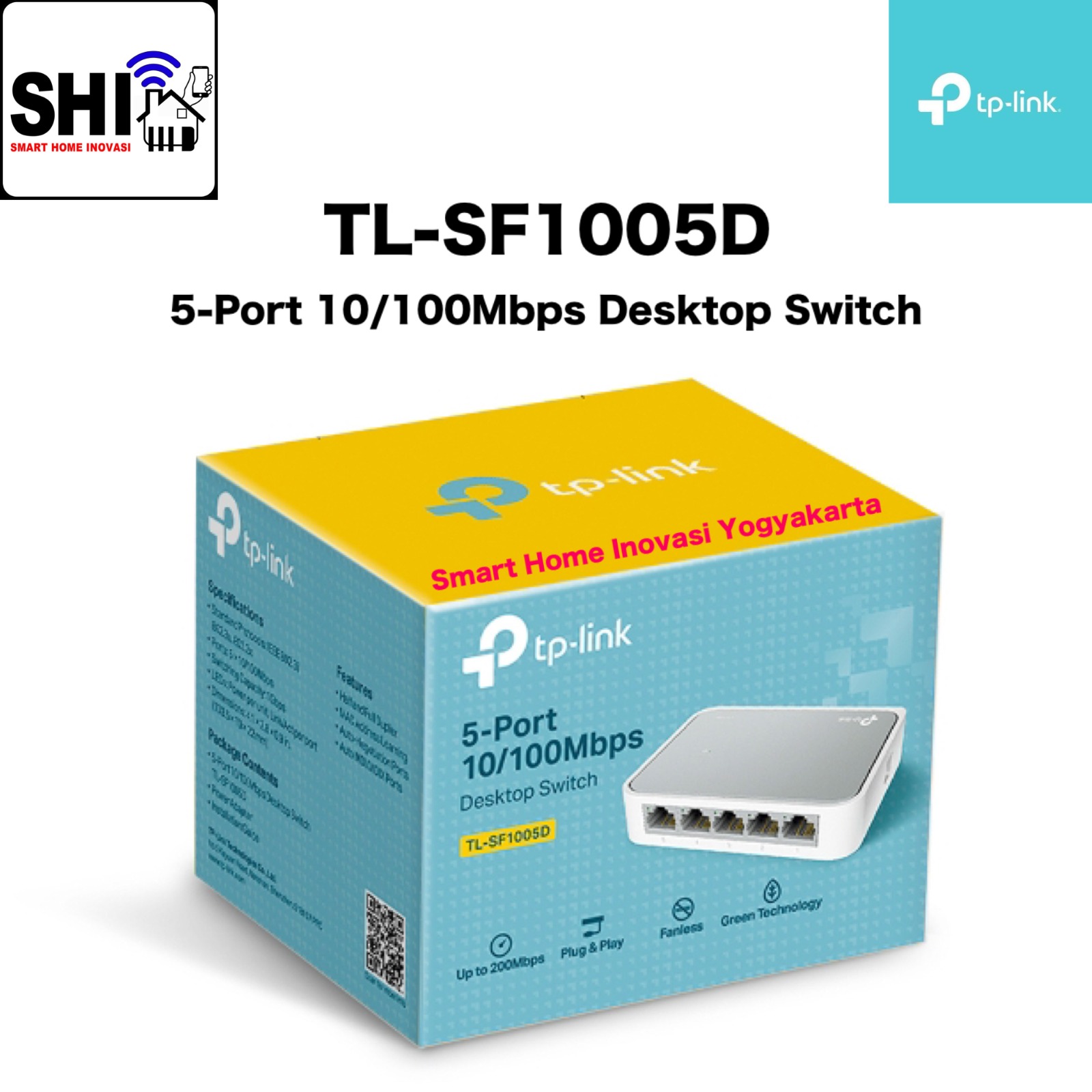 tp-link TL-SF1005D, 5 Port 10/100Mbps Desktop Switch