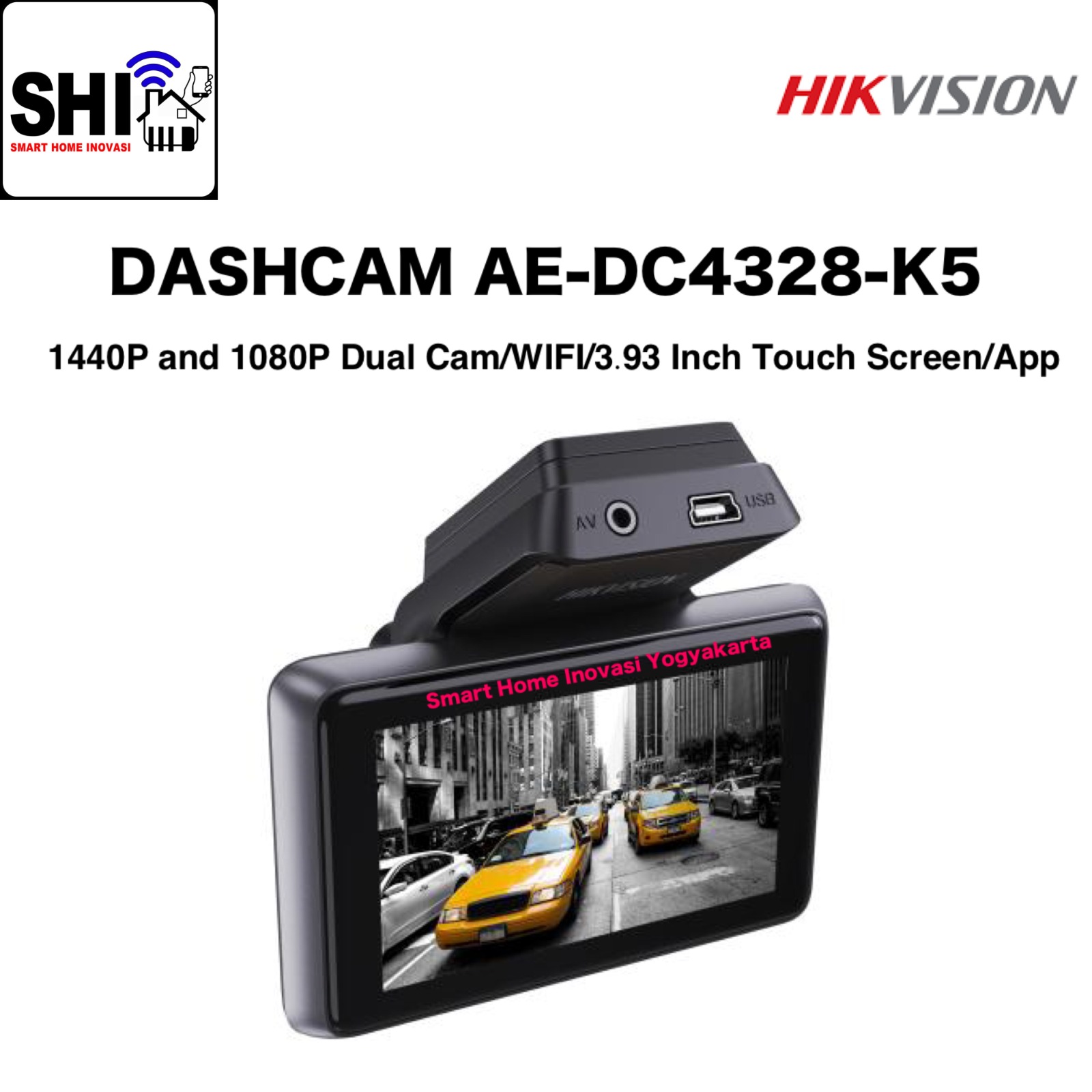 HIKVISION Dash Camera (Dashcam) AE-DC4328-K5 (2CH)