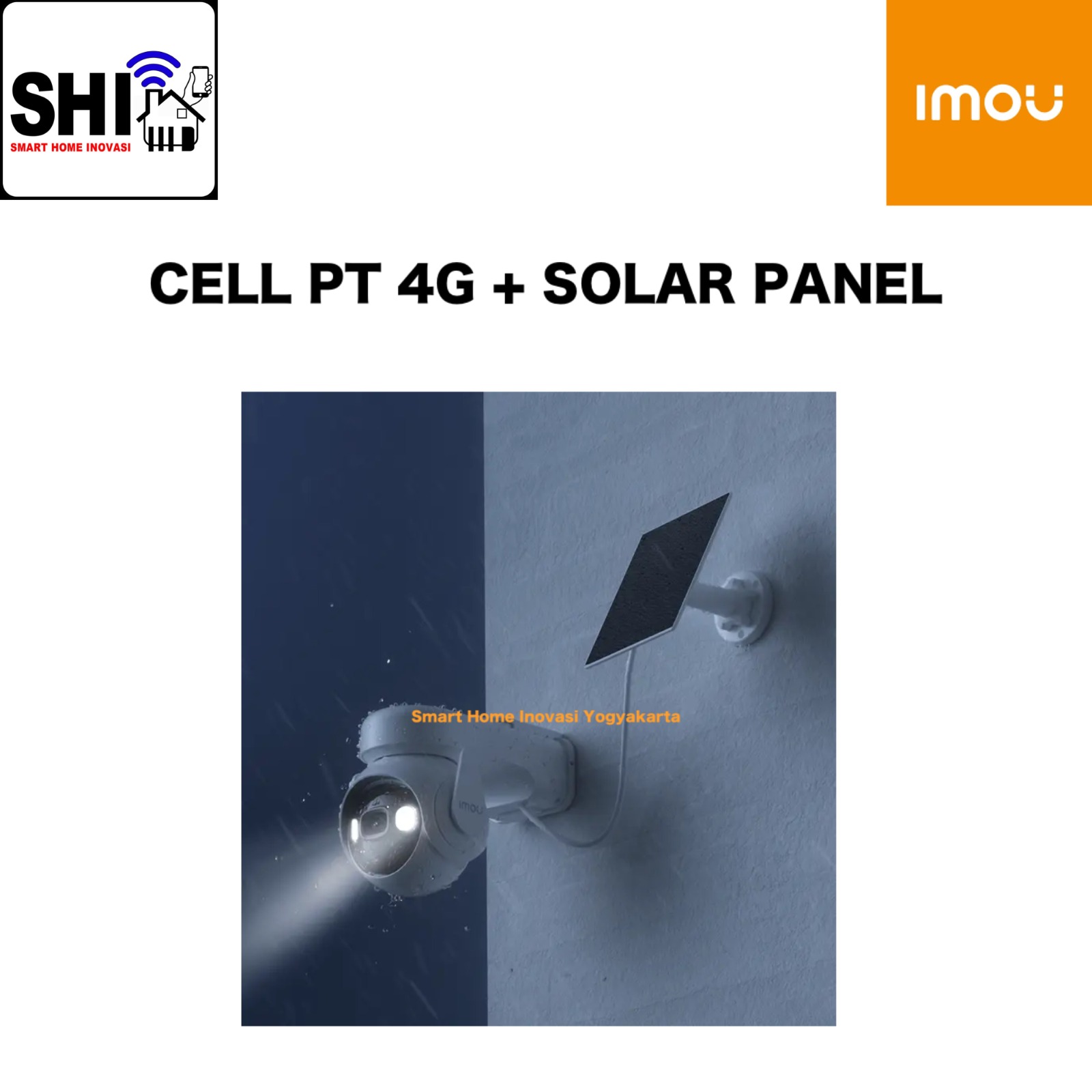 IMOU Camera PTZ Cell PT 4G LTE Network 3MP (2K) with Battery 15000mAH and 7W Solar Panel FSP13