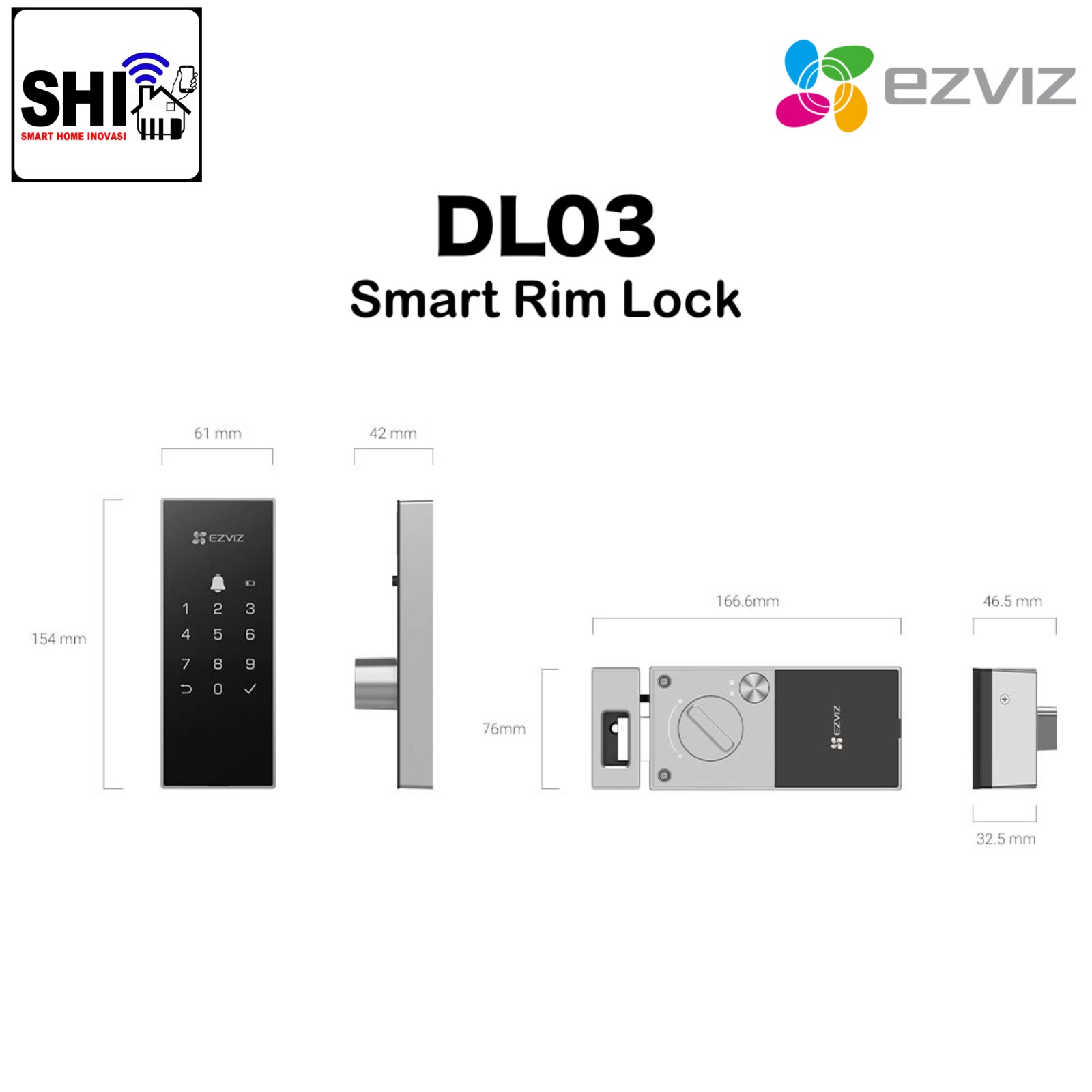 EZVIZ DL03, Smart Doorlock/Smart Rim Lock