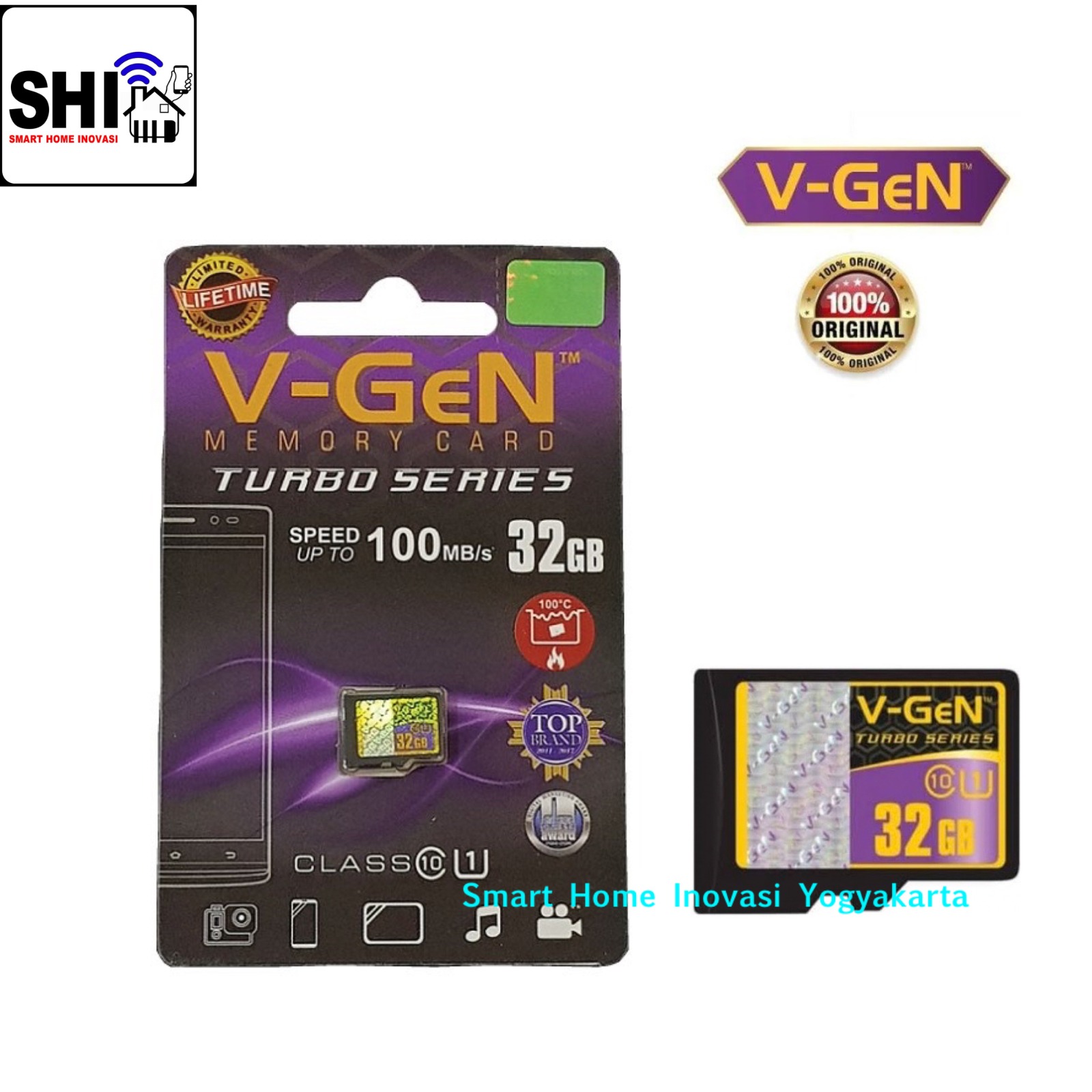 V-GEN Turbo 100Mb/s Micro SD Card 32GB