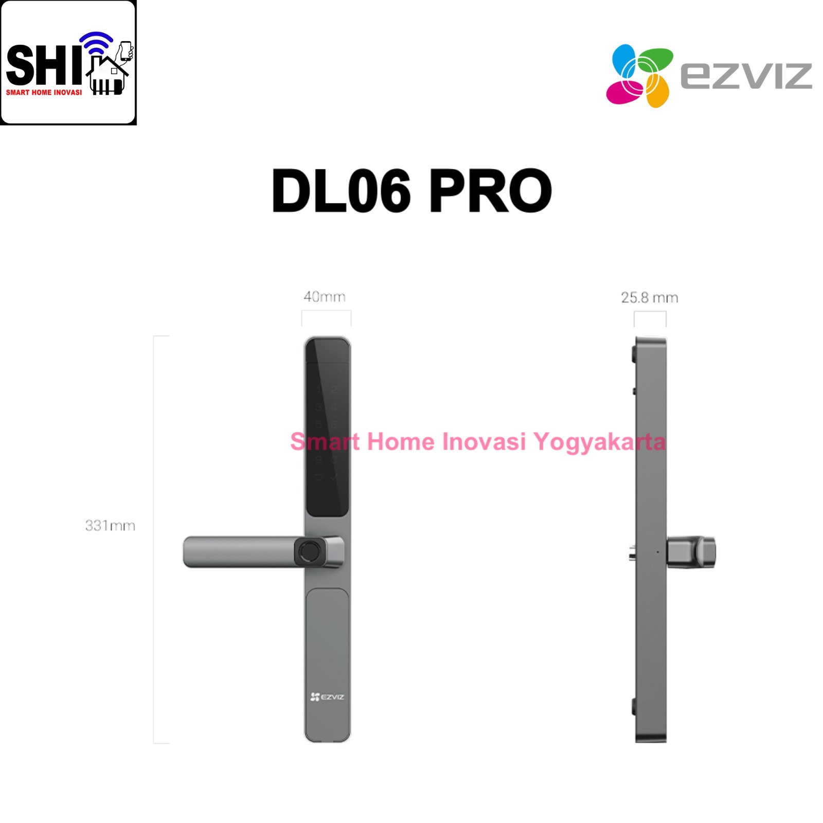 EZVIZ Smart Doorlock Aluminium with Handle DL06 Pro